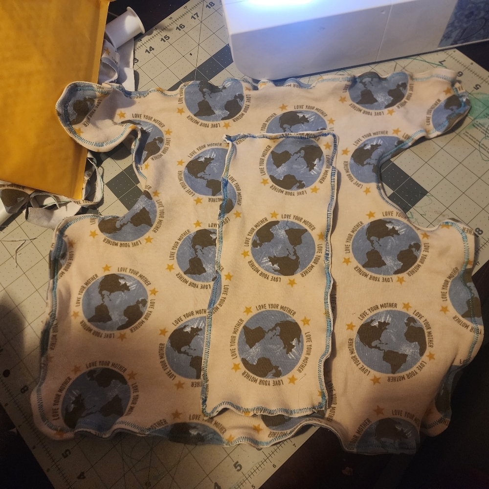 Handmade cloth diaper preflat